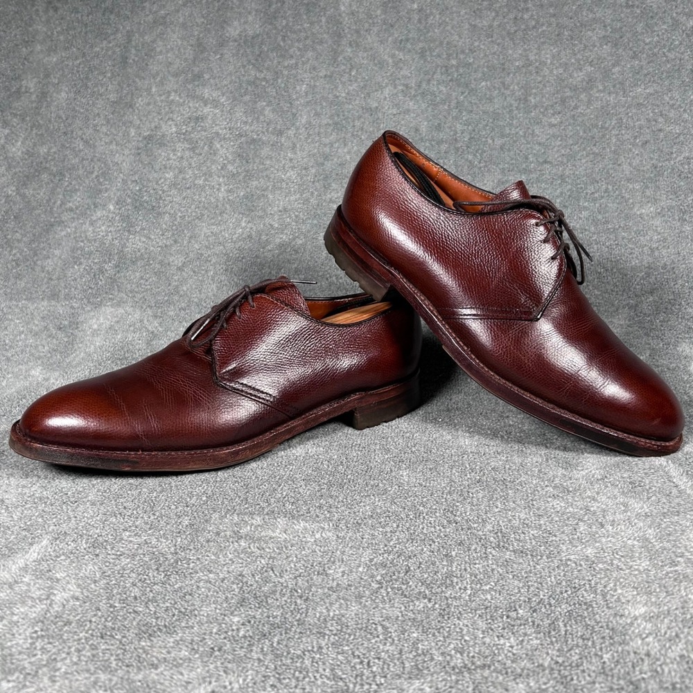 Alden 942C Dutton 3 Eyelet Blucher Brown Alpine Grain Made USA Mens 9.5 A/C - Picture 9 of 15